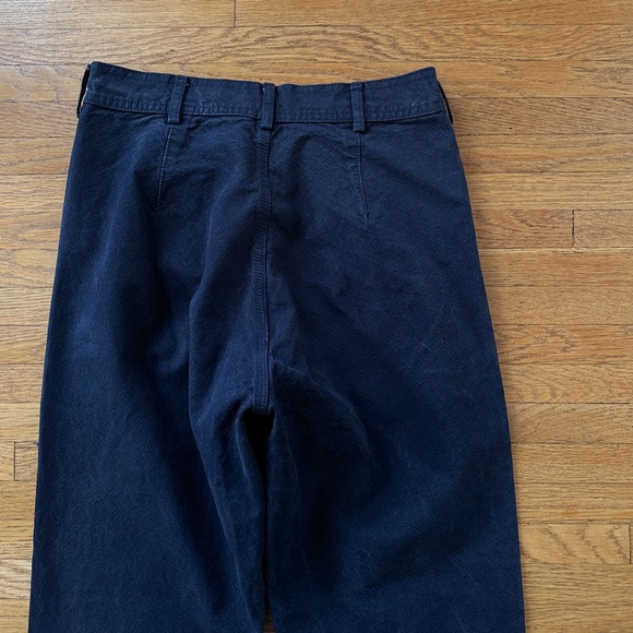 Jesse Kamm navy ranger pant high waisted cotton 225 cali slims sailor 6 8 - Picture 7 of 9